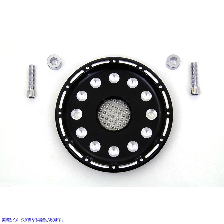 43-0389 アウトロー ブラック プーリー カバー キット 取寄せ Vツイン Outlaw Black Pulley Cover Kit (検索用／