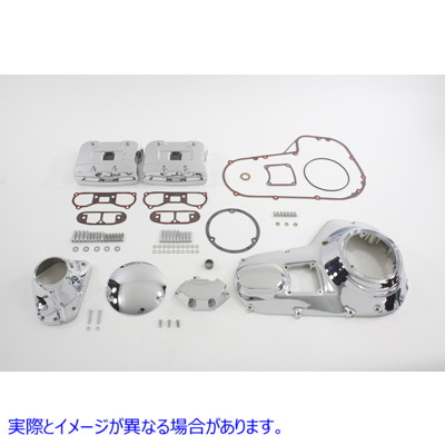 43-0514 クロームエンジンドレスアップキット 取寄せ Vツイン Chrome Engine Dress Up Kit (検索用／