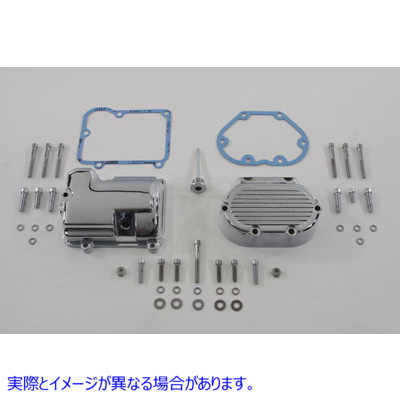 43-0790 トランスミッションサイドカバー＆トップカバーセット クローム Transmission Side Cover and Top Cover Set Chrome 取