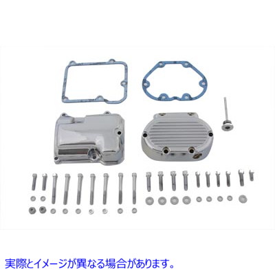 43-0791 トランスミッションサイドカバー＆トップカバーセット クローム Transmission Side Cover and Top Cover Set Chrome 取