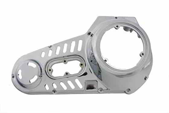 43-0911 工場サンプルクロームアウタープライマリーカバー 取寄せ Vツイン Factory Sample Chrome Outer Primary Cover (検索用