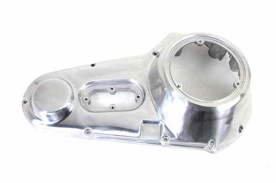 43-0913 工場サンプルポリッシュ済みアウタープライマリーカバー 取寄せ Vツイン Factory Sample Polished Outer Primary Cover