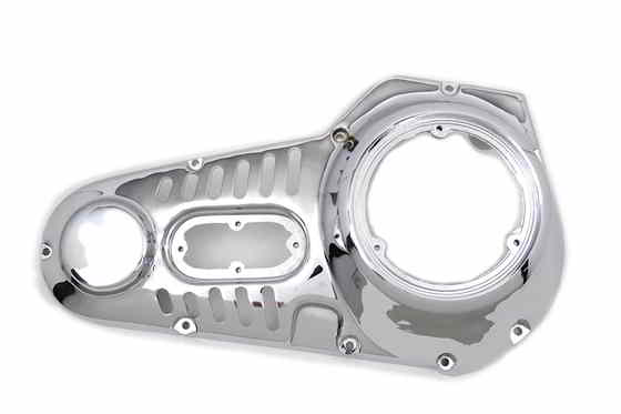 43-0914 工場サンプルクロームアウタープライマリーカバー 取寄せ Vツイン Factory Sample Chrome Outer Primary Cover (検索用