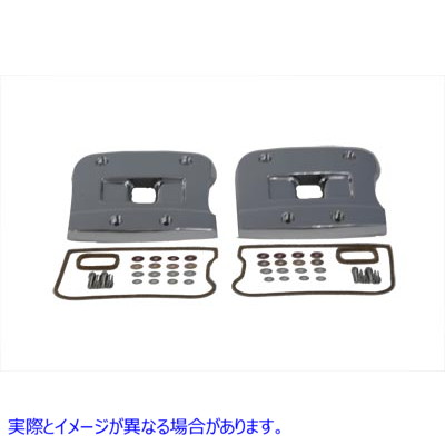 43-9128 トップロッカーボックスカバーセット クローム Top Rocker Box Cover Set Chrome 取寄せ Vツイン (検索用／17528-84A