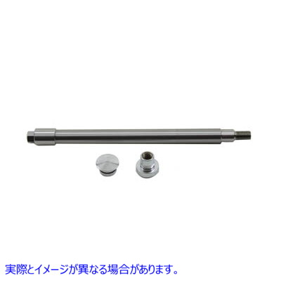 44-0002 クロームフラッシュマウントフロントアクスル Chrome Flush Mount Front Axle 取寄せ Vツイン (検索用／