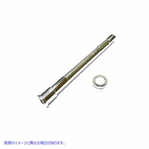 44-0008 クロームフロントアクスルキット Chrome Front Axle Kit 取寄せ Vツイン (検索用／43000083