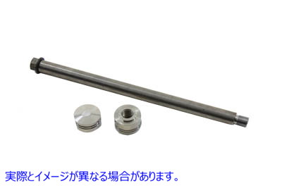 44-0104 黒いリアアクスル Black Rear Axle 取寄せ Vツイン (検索用／ V-Twin