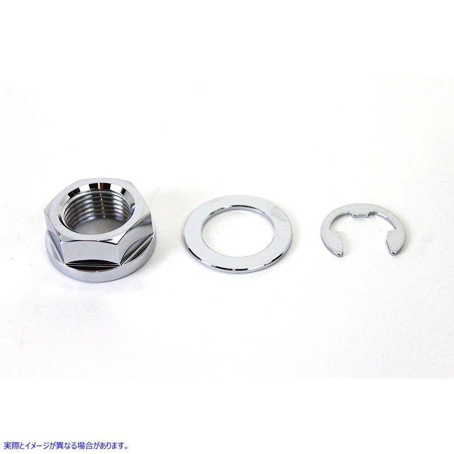 44-0242 リアアクスルナットキット 亜鉛 Rear Axle Nut Kit Zinc 取寄せ Vツイン (検索用／