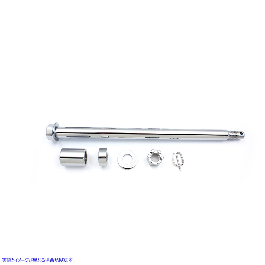 44-0247 クローム リア アクスル キット Chrome Rear Axle Kit 取寄せ Vツイン (検索用／