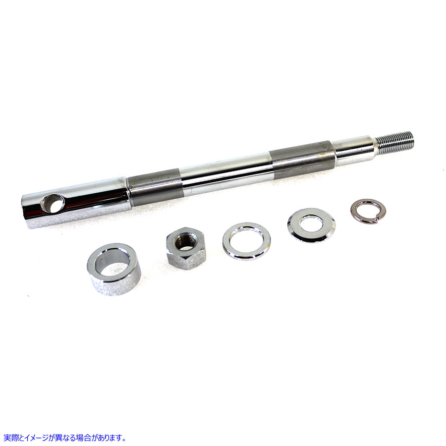 44-0363 クロームフロントアクスルキット Chrome Front Axle Kit 取寄せ Vツイン (検索用／43895-00