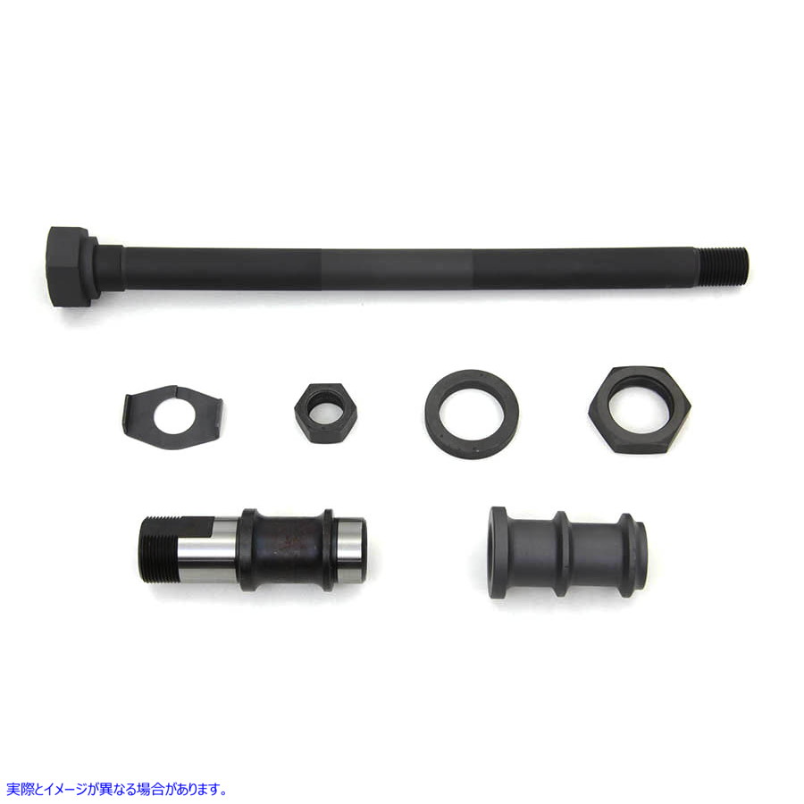 44-0382 パーカーライズドヘックスヘッドリアアクスルキット 取寄せ Vツイン Parkerized Hex Head Rear Axle Kit (検索用／