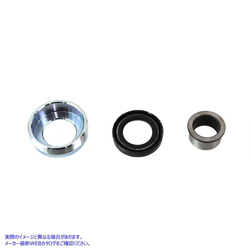 44-0408 亜鉛ホイールハブベアリングロックナットシールキット 取寄せ Vツイン Zinc Wheel Hub Bearing Lock Nut Seal Kit (検索