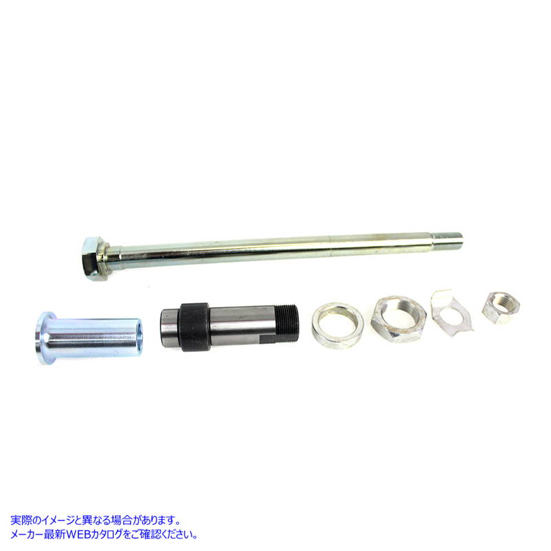 44-0519 リアアクスルキット 亜鉛メッキ 取寄せ Vツイン Rear Axle Kit Zinc Plated (検索用／