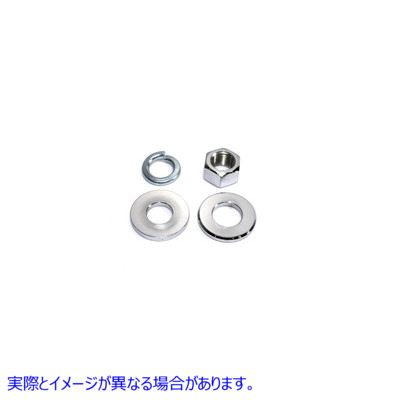 44-0520 クローム リア アクスル ナット キット Chrome Rear Axle Nut Kit 取寄せ Vツイン (検索用／