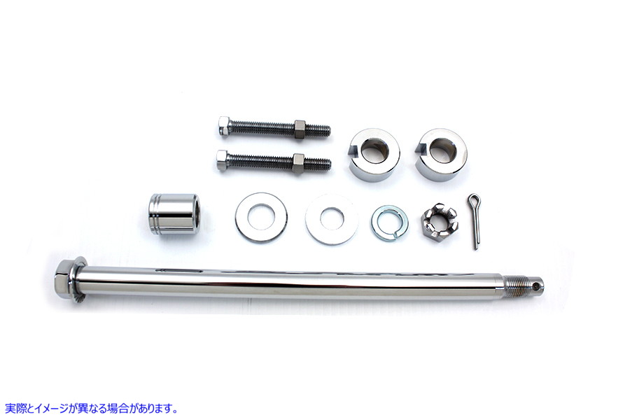 44-0548 クローム リア アクスル キット Chrome Rear Axle Kit 取寄せ Vツイン (検索用／