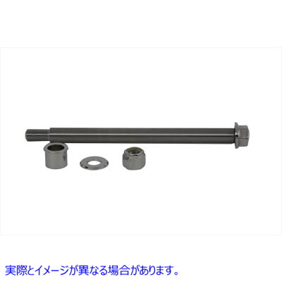 44-0615 フロント アクスル キット クローム 長さ 10 インチ Front Axle Kit Chrome 10 inch Length 取寄せ Vツイン (検索用／