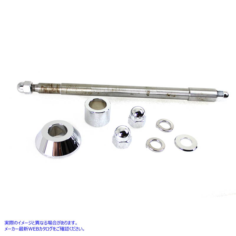 44-0617 FXSTD フロント アクスル キット クローム 長さ 10-5/8 インチ FXSTD Front Axle Kit Chrome 10-5/8 inch Length 取寄せ