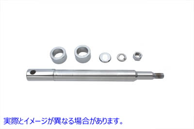 44-0798 クロームフロントアクスルキット Chrome Front Axle Kit 取寄せ Vツイン (検索用／40928-06