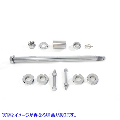 44-0892 クローム リア アクスル キット Chrome Rear Axle Kit 取寄せ Vツイン (検索用／