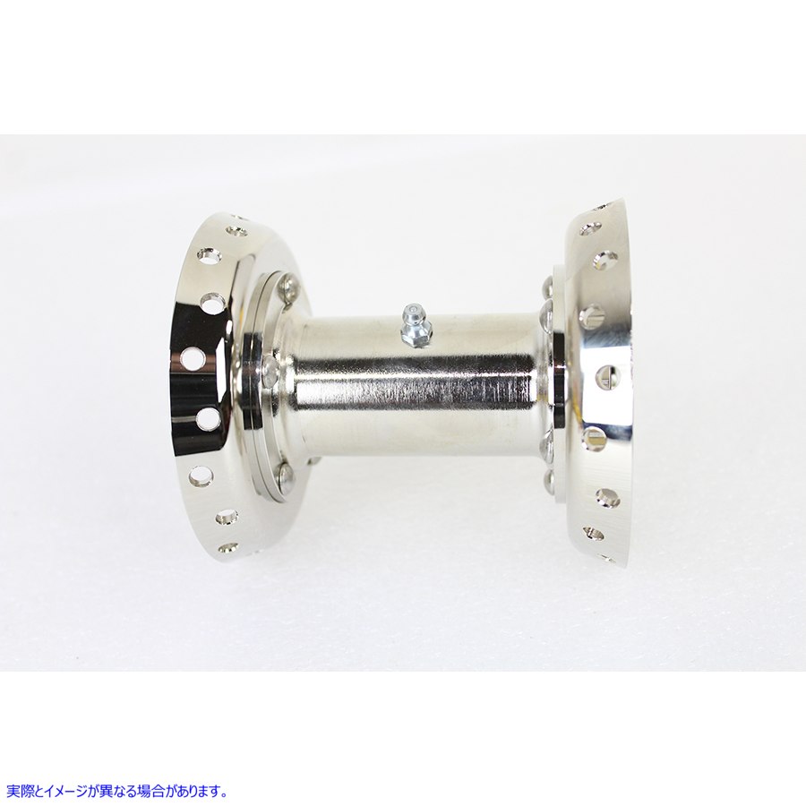 45-0109 WRフロントスプールハブ ニッケルメッキ 取寄せ Vツイン WR Front Spool Hub Nickel Plated (検索用／