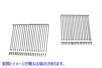 45-0155 カドミウム 19 インチ スポーク セット Cadmium 19 inch Spoke Set 取寄せ Vツイン (検索用／