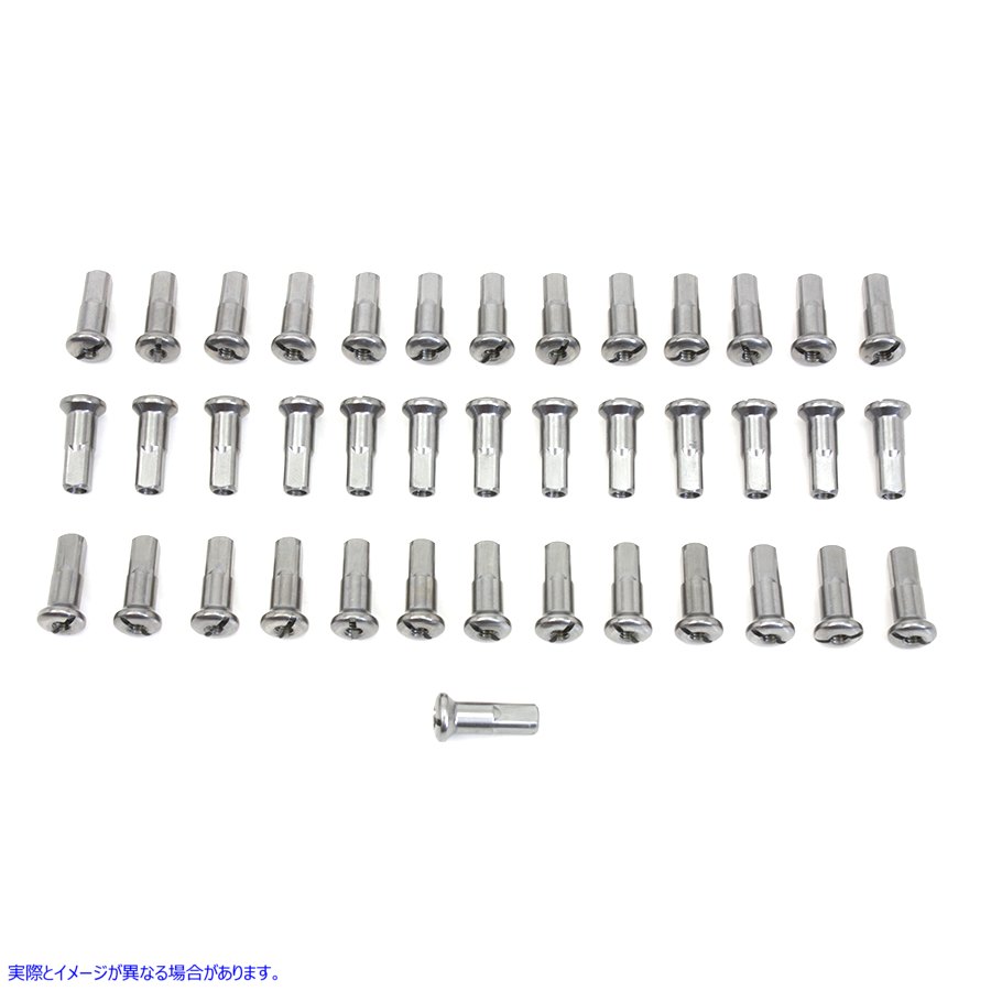 45-0160 スポーク カドミウム ニップル 40 個セット Spoke 40 Piece Cadmium Nipple Set 取寄せ Vツイン (検索用／