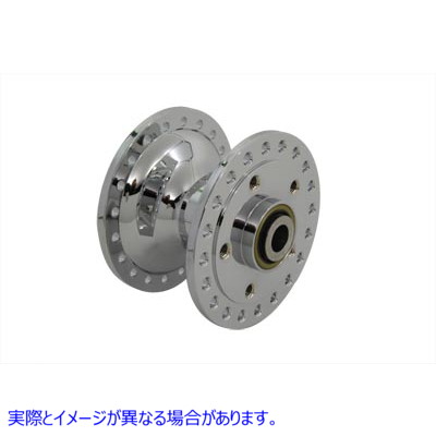 45-0297 クロームフロントホイールハブ 取寄せ Vツイン Chrome Front Wheel Hub (検索用／43600-73