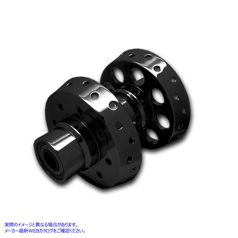 45-0304 ブラックの後輪ハブ 取寄せ Vツイン Black Rear Wheel Hub (検索用／