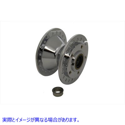 45-0310 クロームフロントホイールハブ 取寄せ Vツイン Chrome Front Wheel Hub (検索用／43600-78