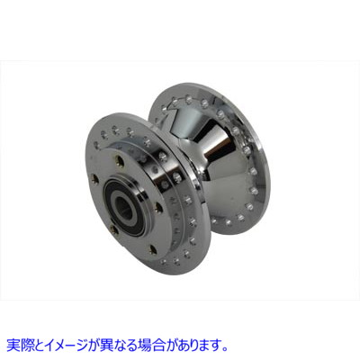 45-0532 クロームフロントホイールハブ3/4インチベアリング Chrome Front Wheel Hub 3/4 inch Bearings 取寄せ Vツイン (検索用