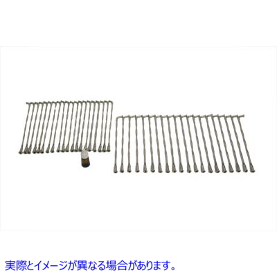 45-0699 Stainless Steel 19 Spoke Set Twirled Type Buchanan 取寄せ Vツイン (検索用／ Buchanan Spoke KHD802SS-1