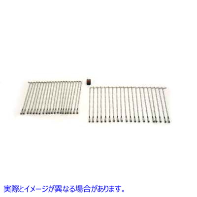45-0701 Stainless Steel 21 Spoke Set Twirled Type Buchanan 取寄せ Vツイン (検索用／ Buchanan Spoke KHD902SS-1