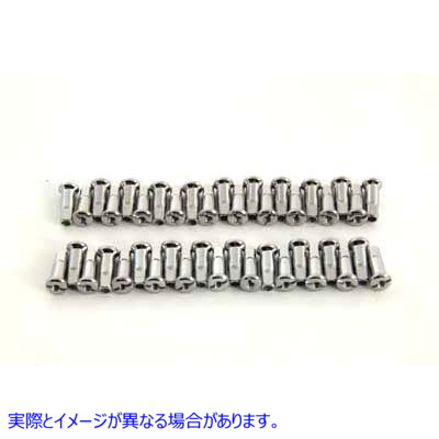 45-0749 スポーク 40 ピース クローム ニップル セット Spoke 40 Piece Chrome Nipple Set 取寄せ Vツイン (検索用／