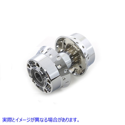 45-0792 クローム後輪ハブ 25mm ベアリング 取寄せ Vツイン Chrome Rear Wheel Hub 25mm Bearing (検索用／