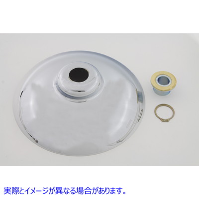 45-0866 クロームフロントハブキャップキット Chrome Front Hub Cap Kit 取寄せ Vツイン (検索用／43162-97