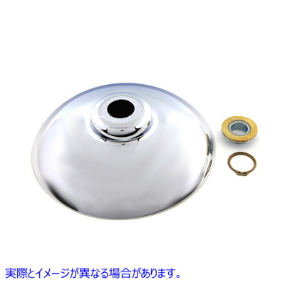 45-0867 クロームフロントハブキャップキット Chrome Front Hub Cap Kit 取寄せ Vツイン (検索用／43295-01