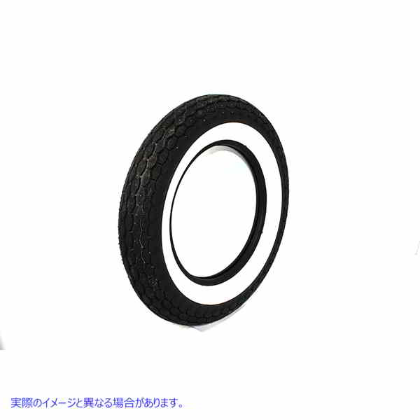 46-0255 レプリカ タイヤ 5.00 X 16 インチ幅 ホワイトウォール Replica Tire 5.00 X 16 inch Wide Whitewall 取寄せ Vツイン (