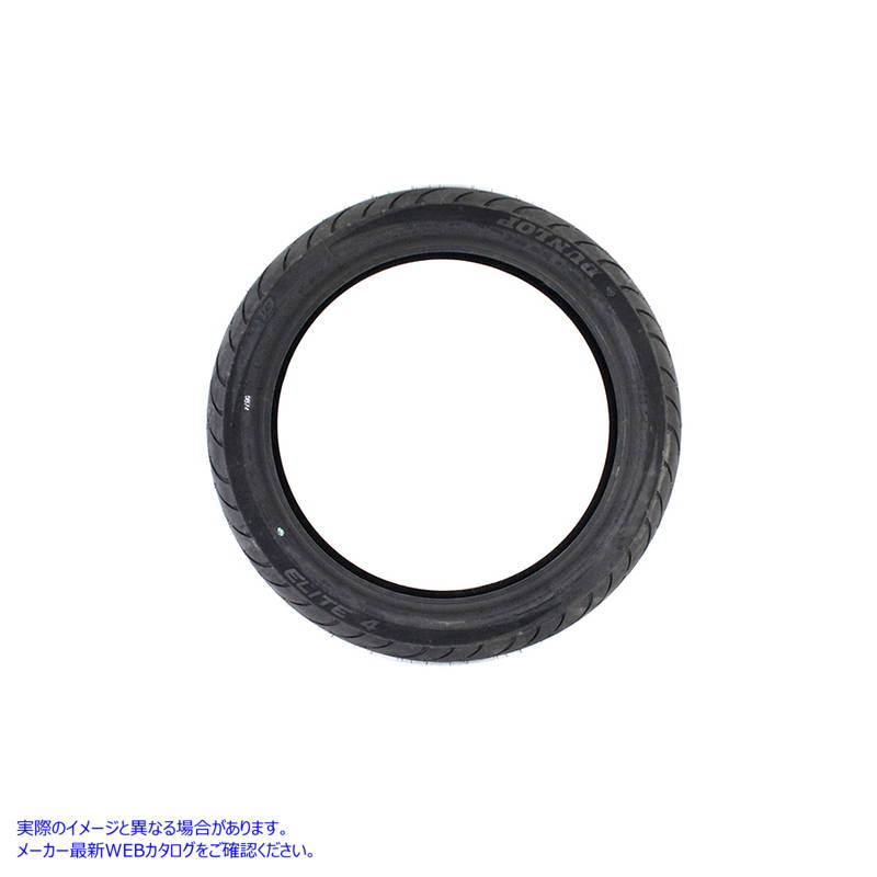 46-0569 Dunlop Elite 4 110/90-19ブラックウォールタイヤ Dunlop Elite 4 110/90-19 Blackwall Tire 取寄せ Vツイン (検索用／ Dunlop 0305-0544