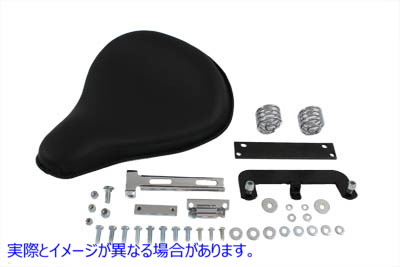 47-0133 ブラックレザーソロシートキット 取寄せ Vツイン Black Leather Solo Seat Kit (検索用／ Corbin Gentry