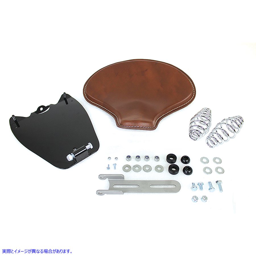 47-0190 インディアン スカウト レザー ソロ シート キット ブラウン Indian Scout Leather Solo Seat Kit Brown 取寄せ Vツイン