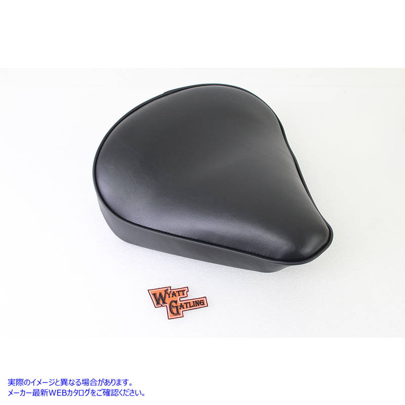 47-0372 ブラックビニールソロシート Black Vinyl Solo Seat 取寄せ Vツイン (検索用／ Bates 78500