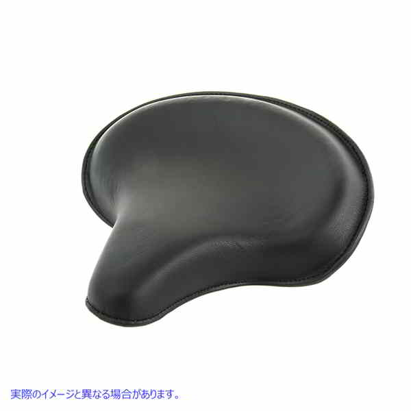 47-0552 レプリカブラックレザーデラックスソロシート（スカートなし） 取寄せ Vツイン Replica Black Leather Deluxe Solo Seat