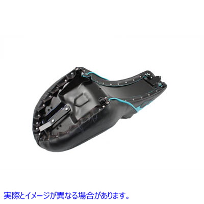 47-0580 Gunfighter Aqua Flame Style Seat 取寄せ Vツイン (検索用／