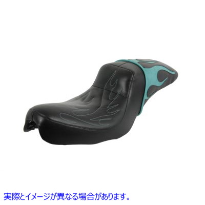 47-0582 Hustler Gunfighter Aqua Flame Seat 取寄せ Vツイン (検索用／
