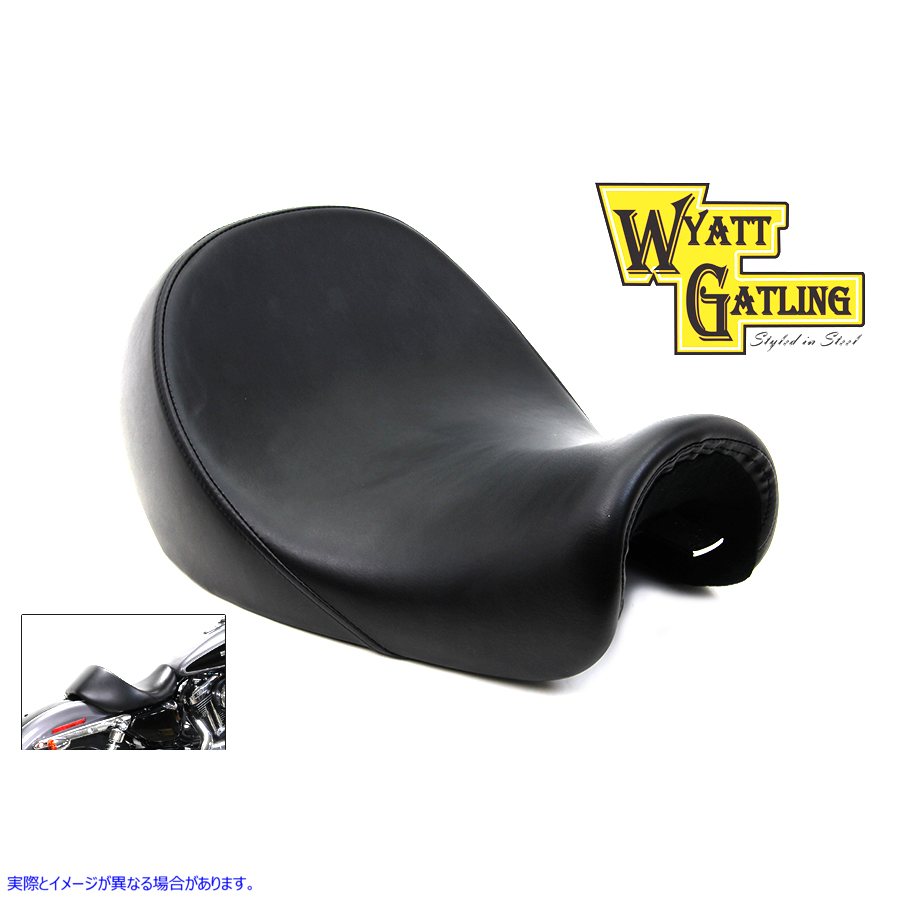 47-0723 ワイアット ガトリング バット バケット ソロ シート Wyatt Gatling Butt Bucket Solo Seat 取寄せ Vツイン (検索用／