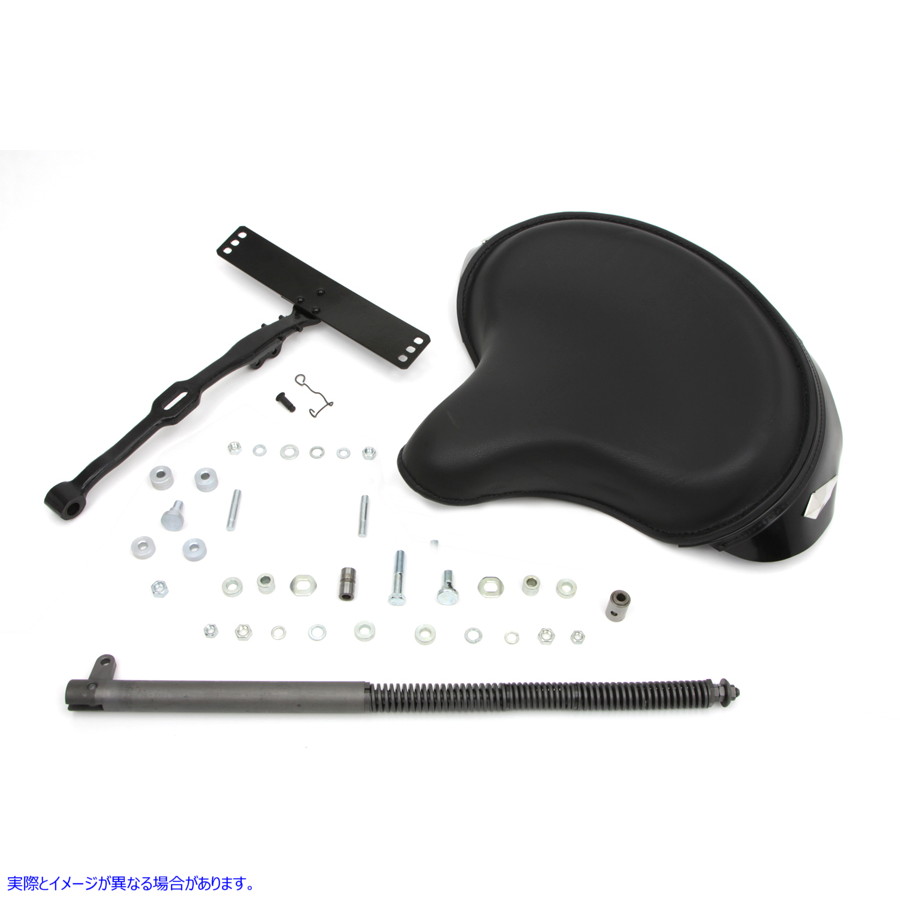 47-0784 ブラックレザーデラックスソロシートキット Black Leather Deluxe Solo Seat Kit 取寄せ Vツイン (検索用／