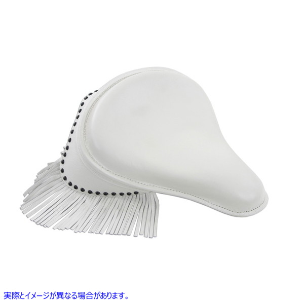 47-0830 K Model Solo Seat with Fringe White 取寄せ Vツイン (検索用／