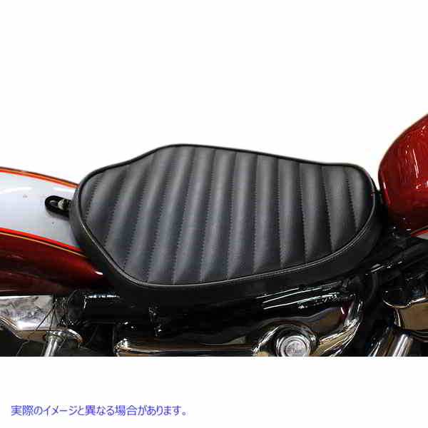 47-1547 Bates ソロ シート タック アンド ロール スタイル ブラック 取寄せ Vツイン Bates Solo Seat Tuck and Roll Style Blac