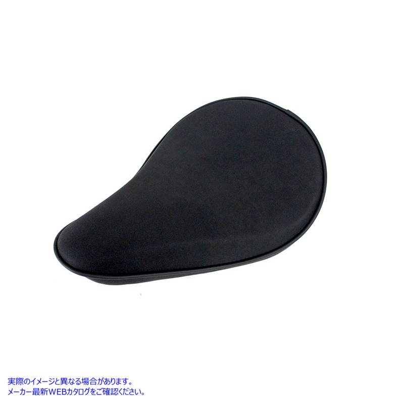 47-1552 ブラックスエードソロシートスモールパン Black Suede Solo Seat Small Pan 取寄せ Vツイン (検索用／