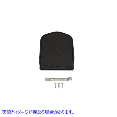 47-1972 スムースブラックポインテッドシーシーバーパッド Smooth Black Pointed Sissy Bar Pad 取寄せ Vツイン (検索用／52495-